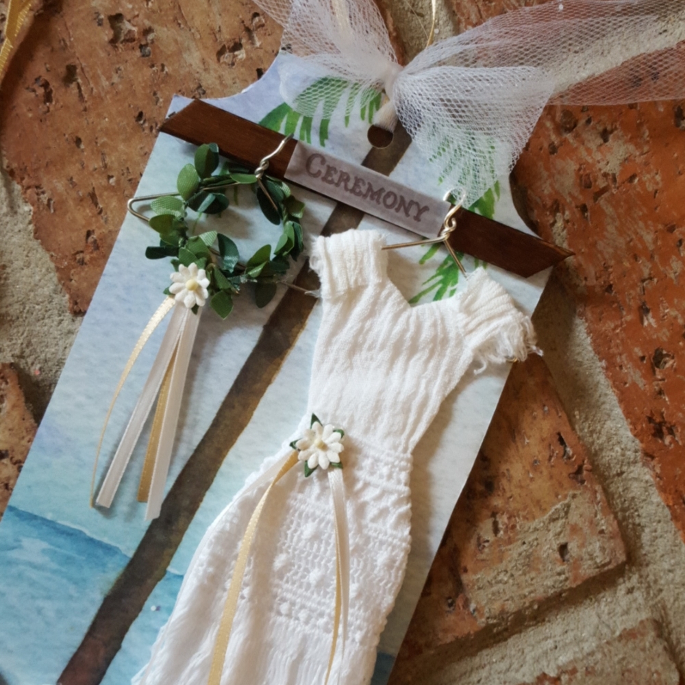 Bridal Gift Tag, Boho Wedding Dress